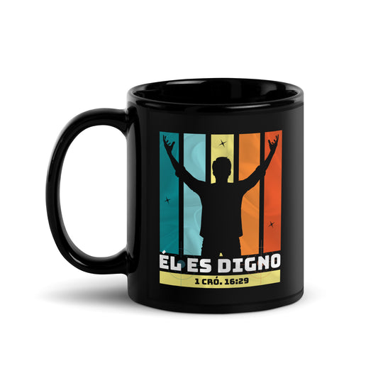 HE'S WORTHY (SPAN) - BLK Mug