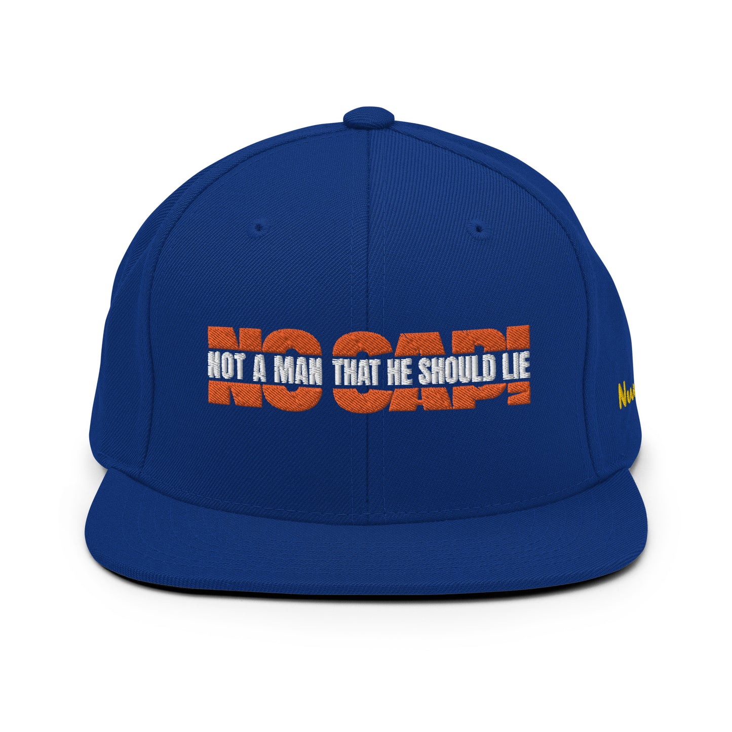 NO CAP! - SNAPBACK (BLU/ORG)