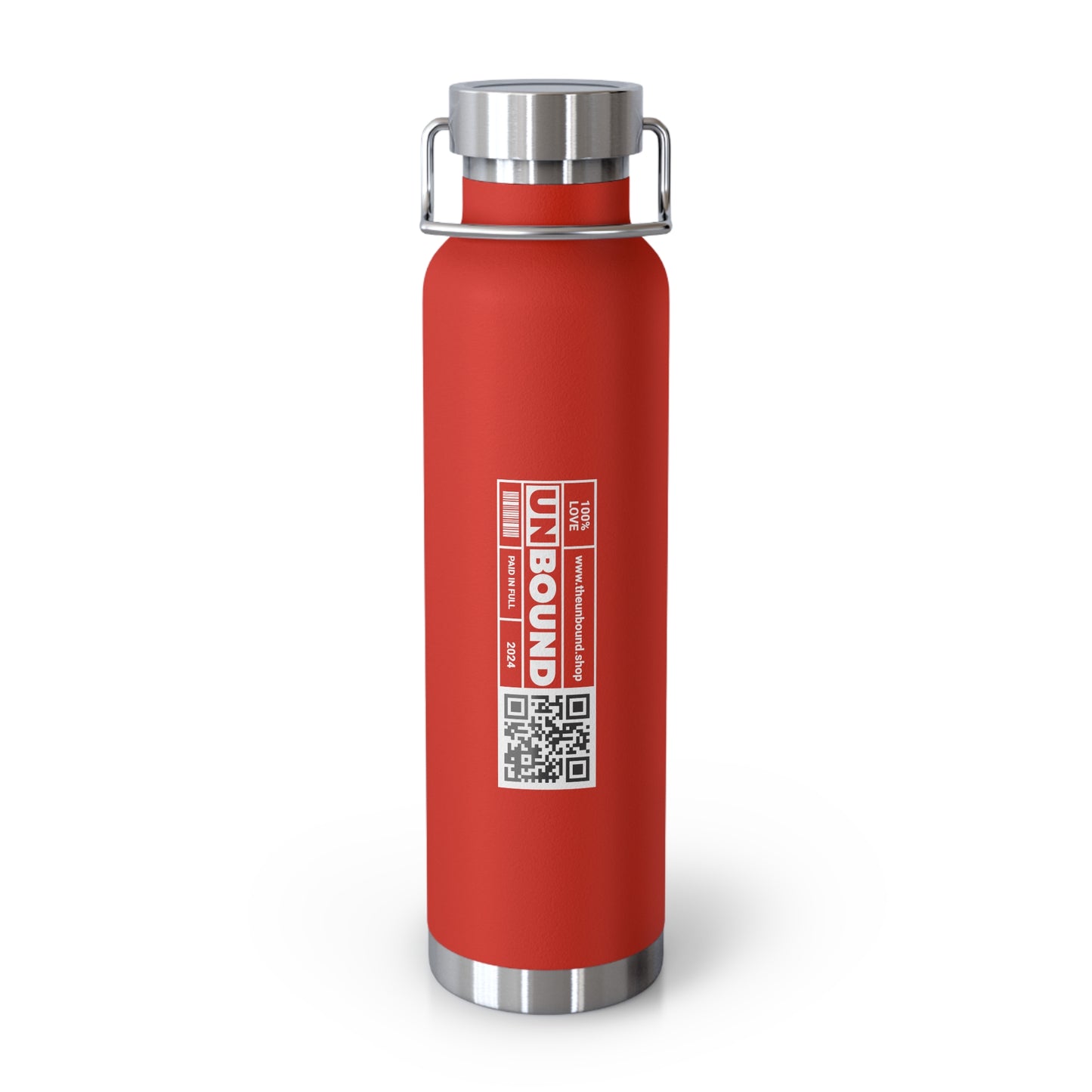 UNBOUND (QR) Copper Vacuum Insulated Bottle, 22oz