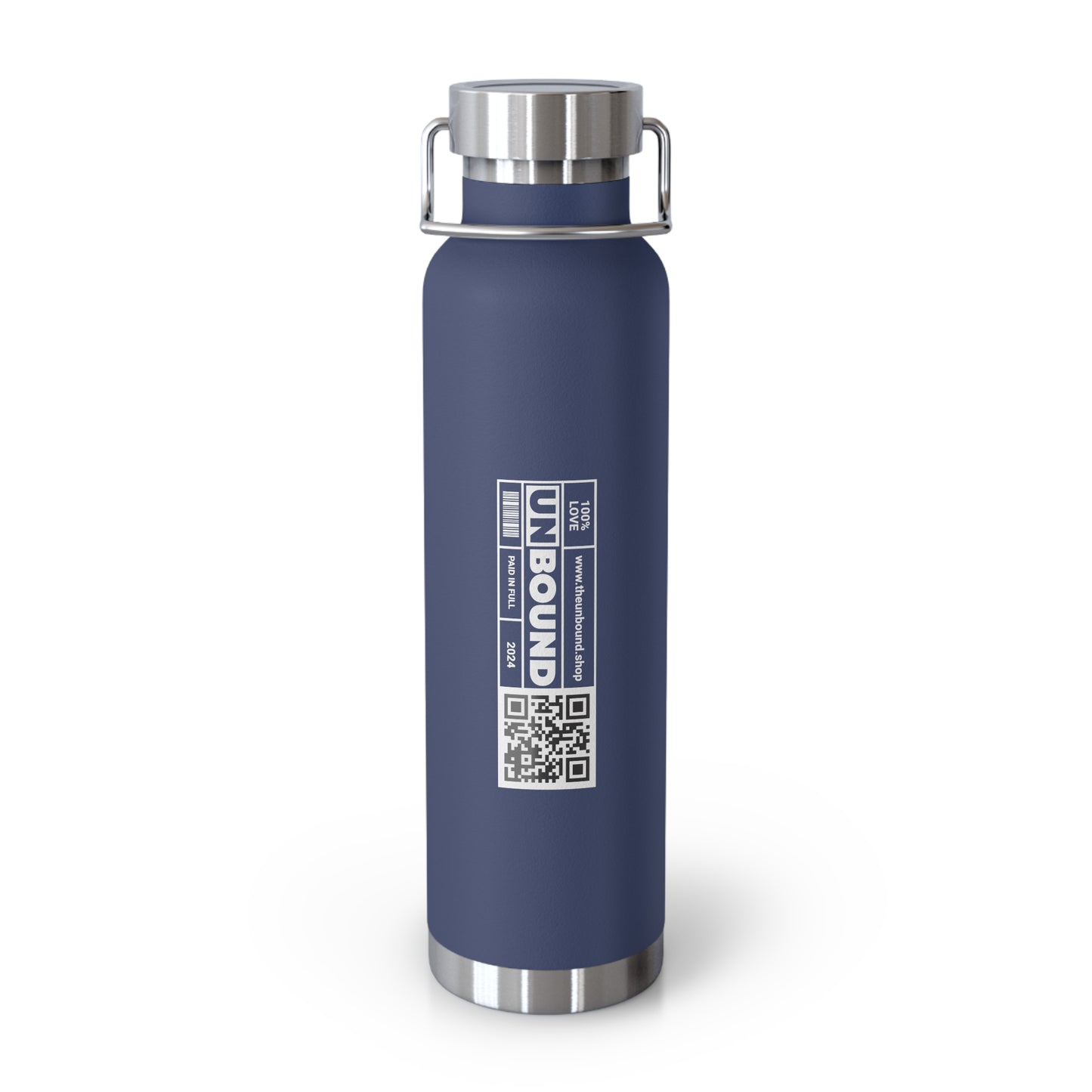 UNBOUND (QR) Copper Vacuum Insulated Bottle, 22oz