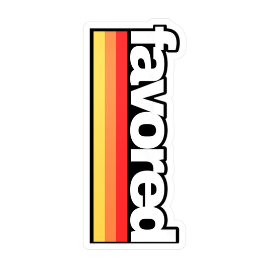 FAVORED - (KISS-CUT) VINYL DECALS