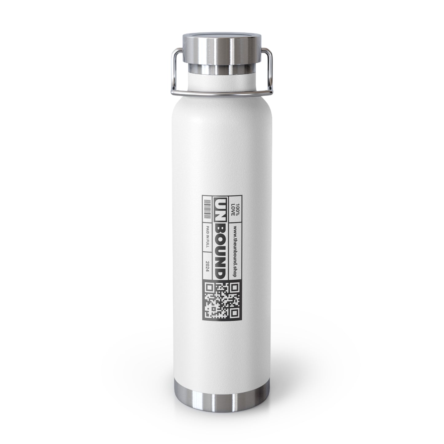 UNBOUND (QR) Copper Vacuum Insulated Bottle, 22oz