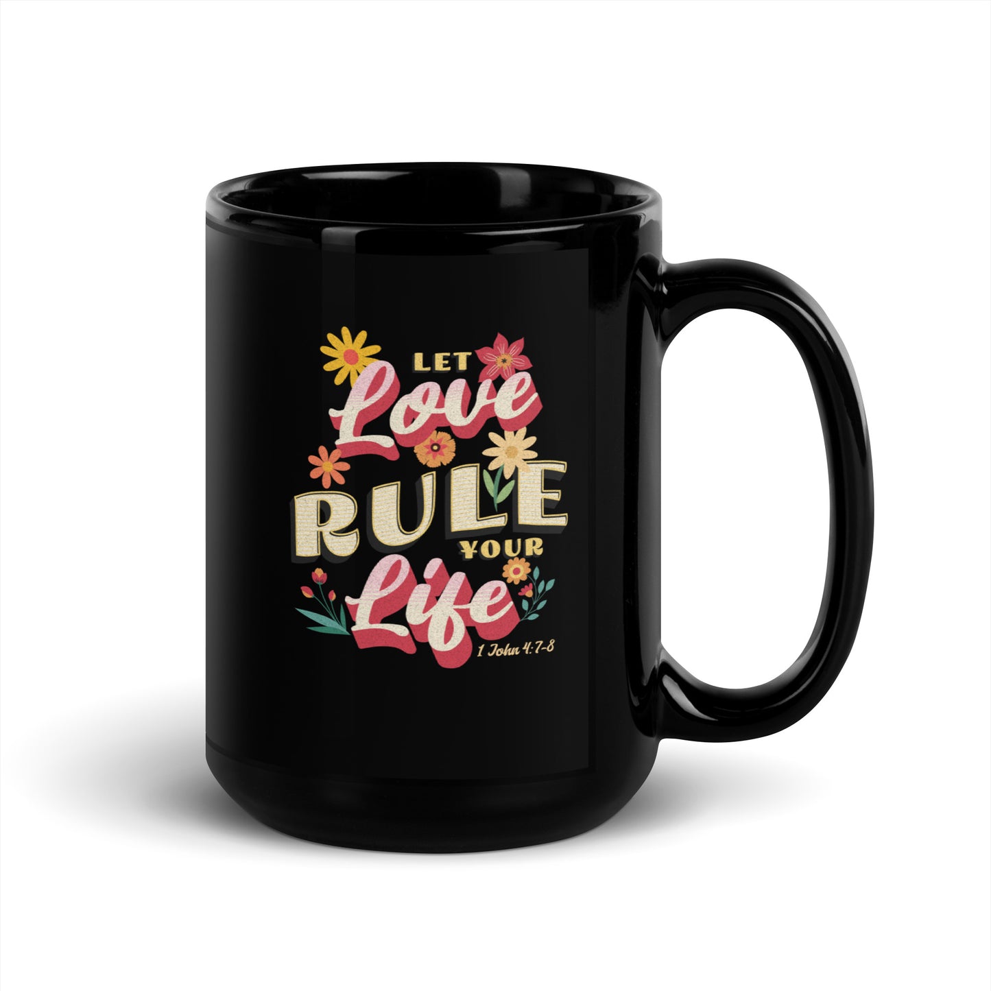 LET LOVE RULE - BLK Mug