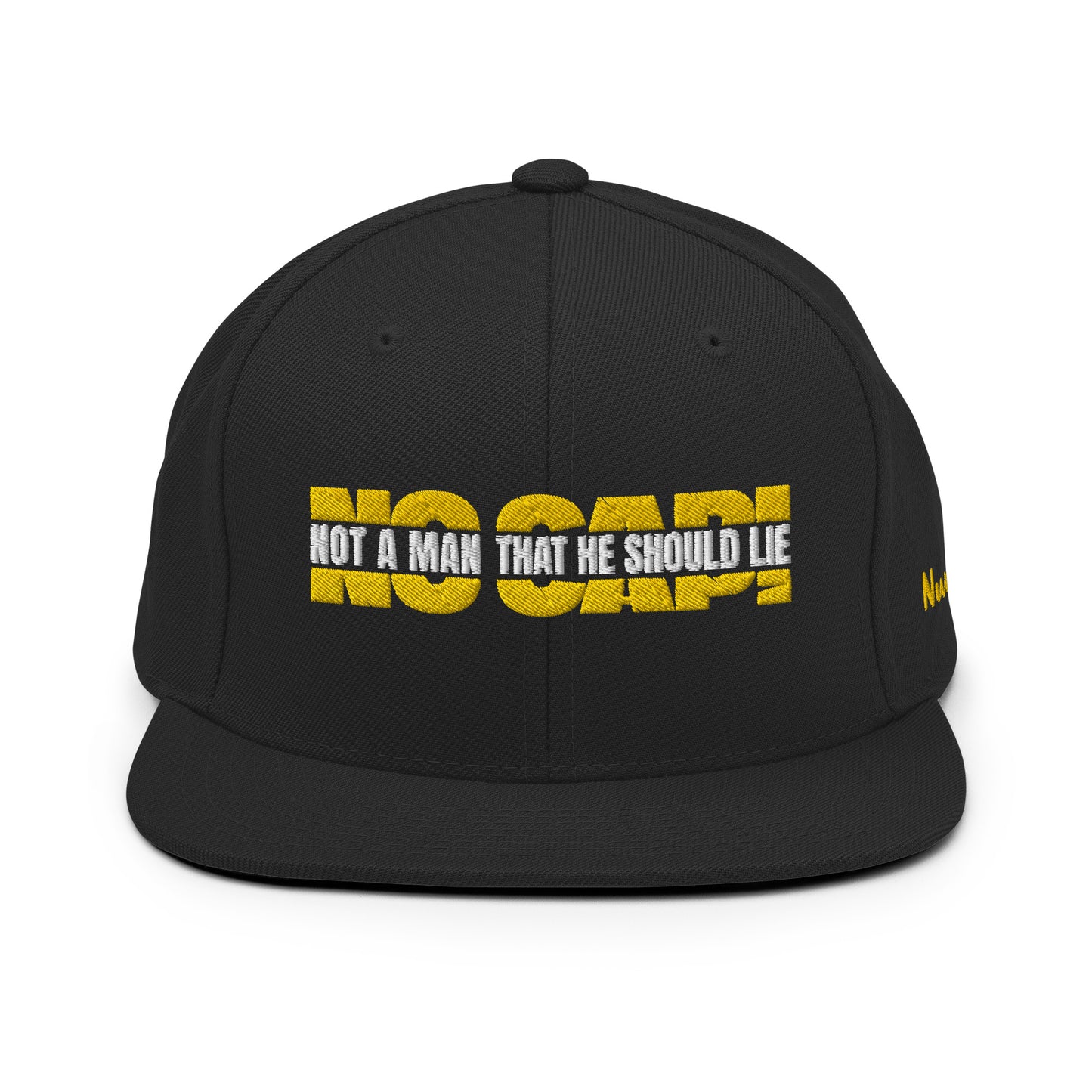 NO CAP! - SNAPBACK (BLK/YLW))