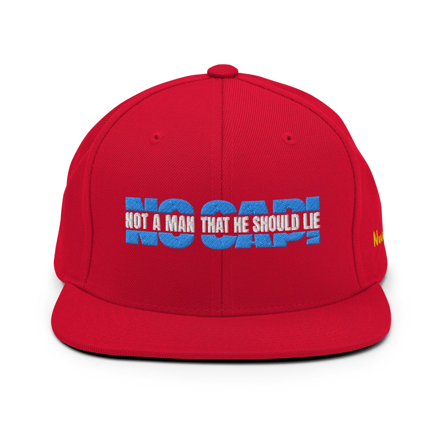 NO CAP! - SNAPBACK (RED/BLU)