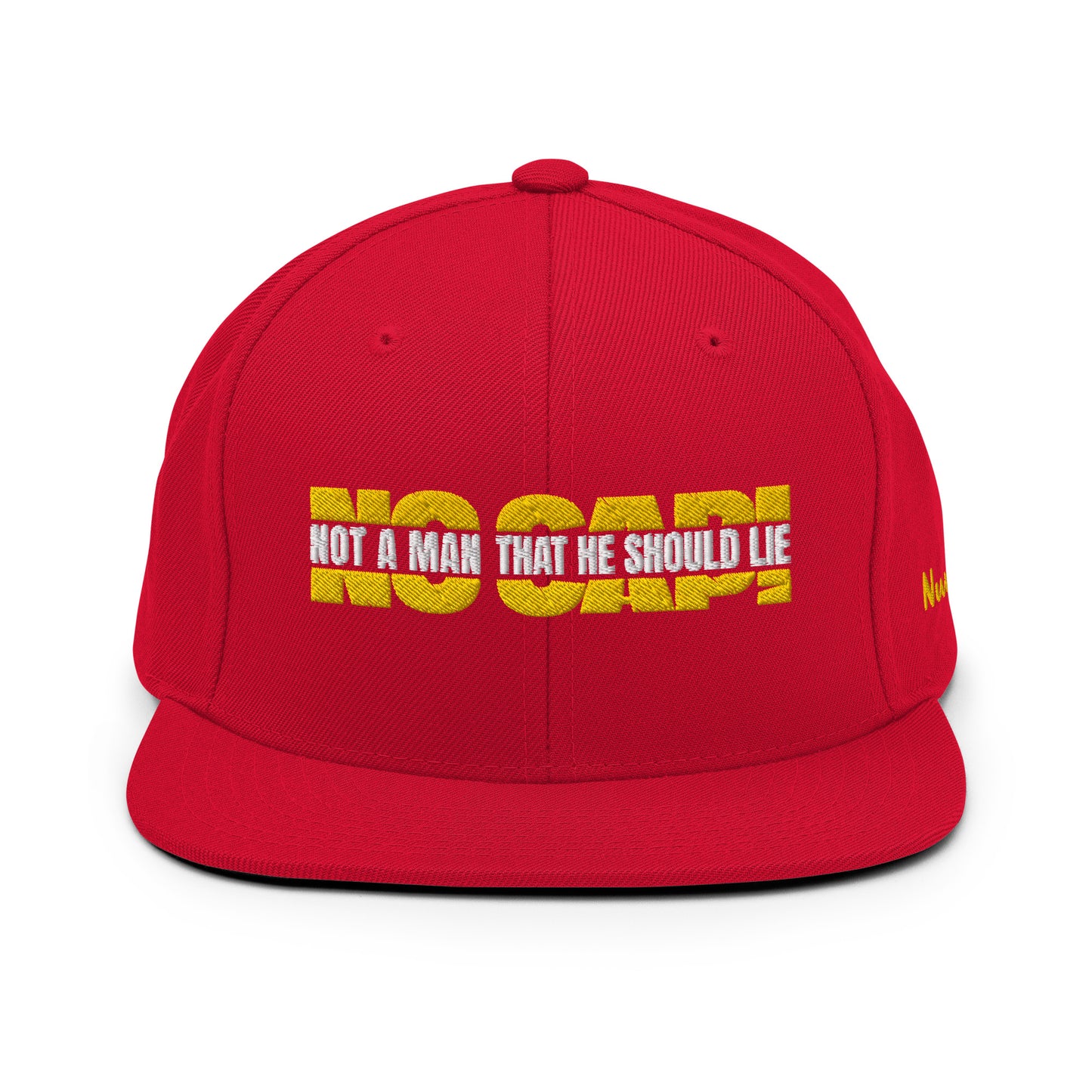 NO CAP! - SNAPBACK (RED/YLW)