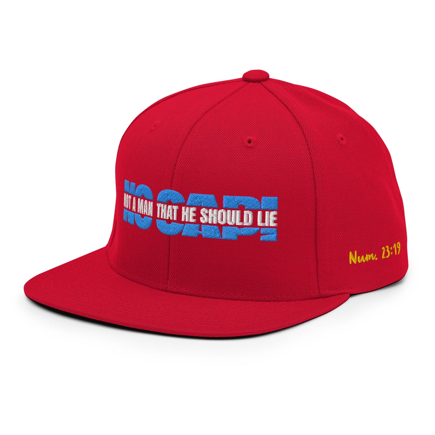 NO CAP! - SNAPBACK (RED/BLU)