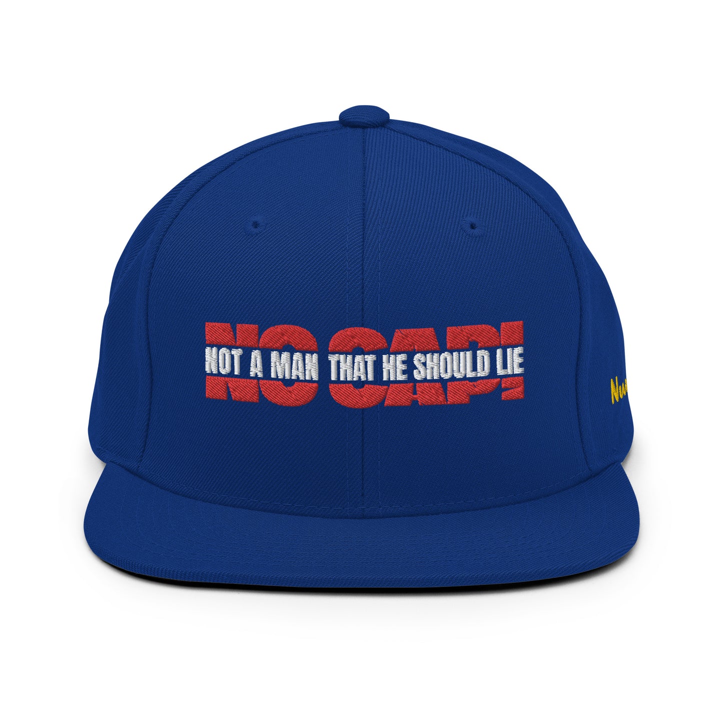 NO CAP! - SNAPBACK (BLU/RD)