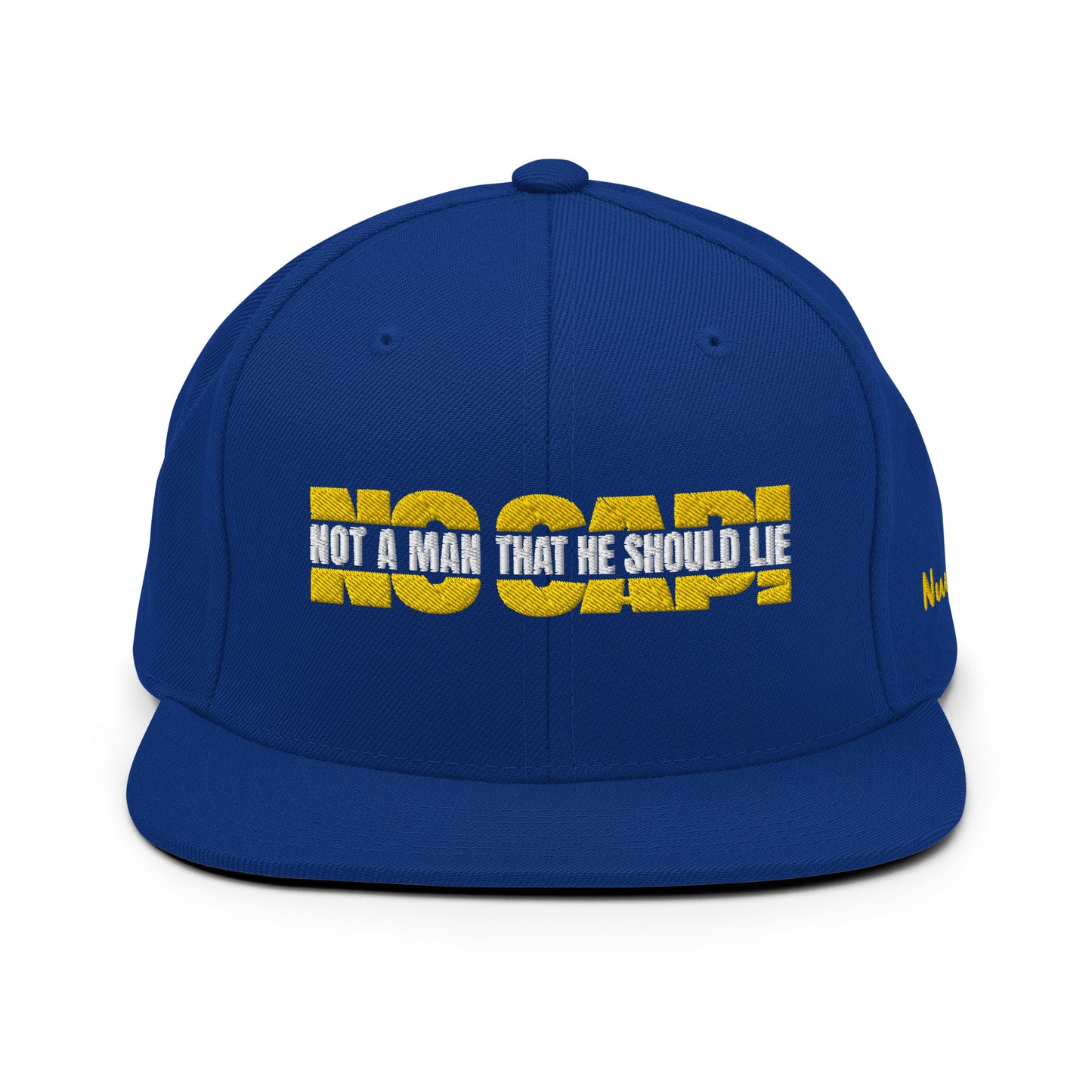 NO CAP! - SNAPBACK (BLU/YLW)