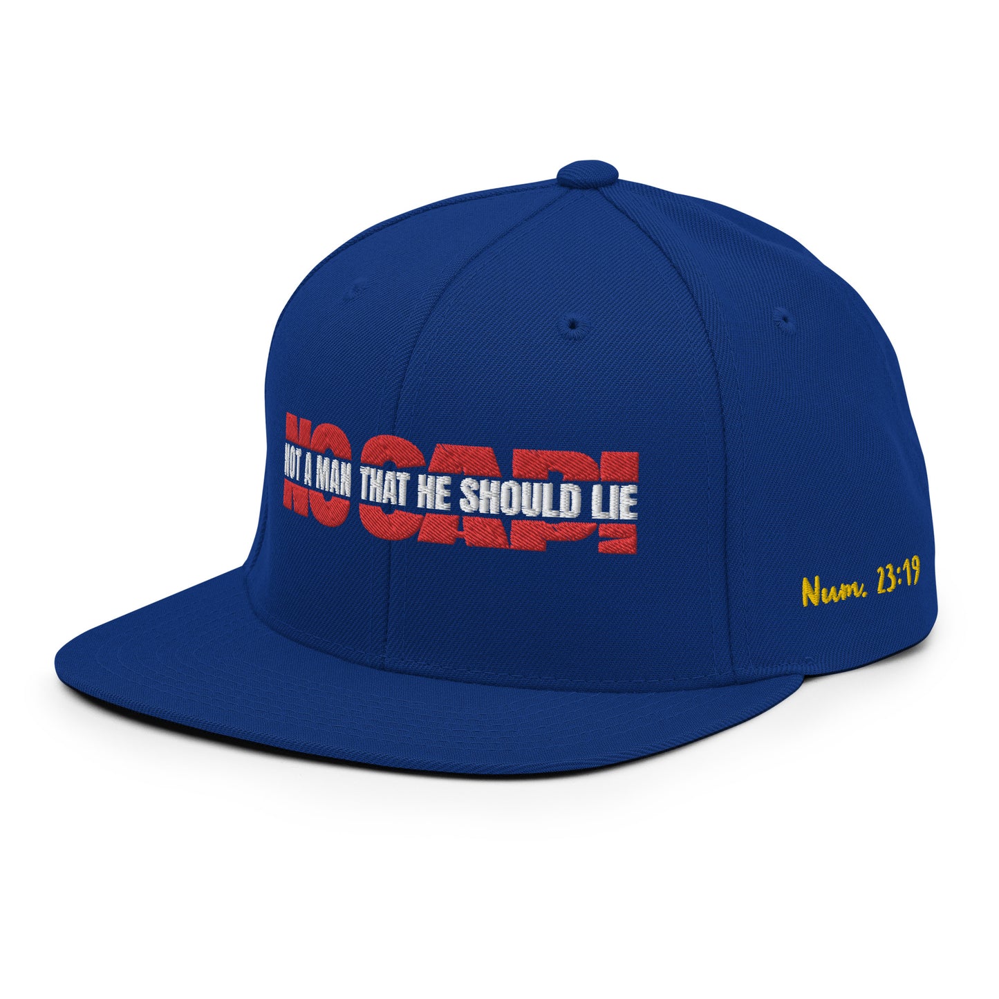 NO CAP! - SNAPBACK (BLU/RD)