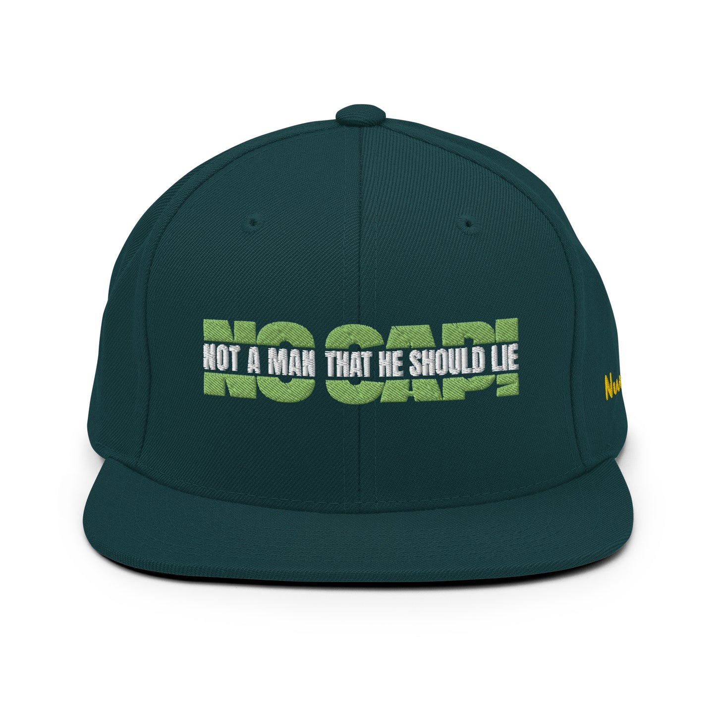 NO CAP! - SNAPBACK (DGRN/GRN)